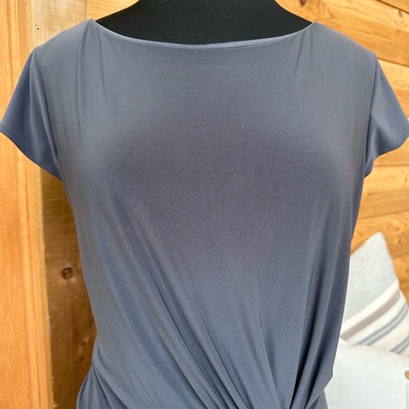 JONES STUDIO Gray Office Core Ruched Sleeveless Sheath Career Dress Plus Sz 20W - Picture 12 of 12